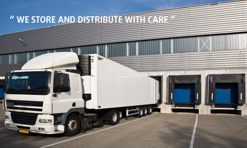 WE STORE AND DISTRIBUTE WITH CARE